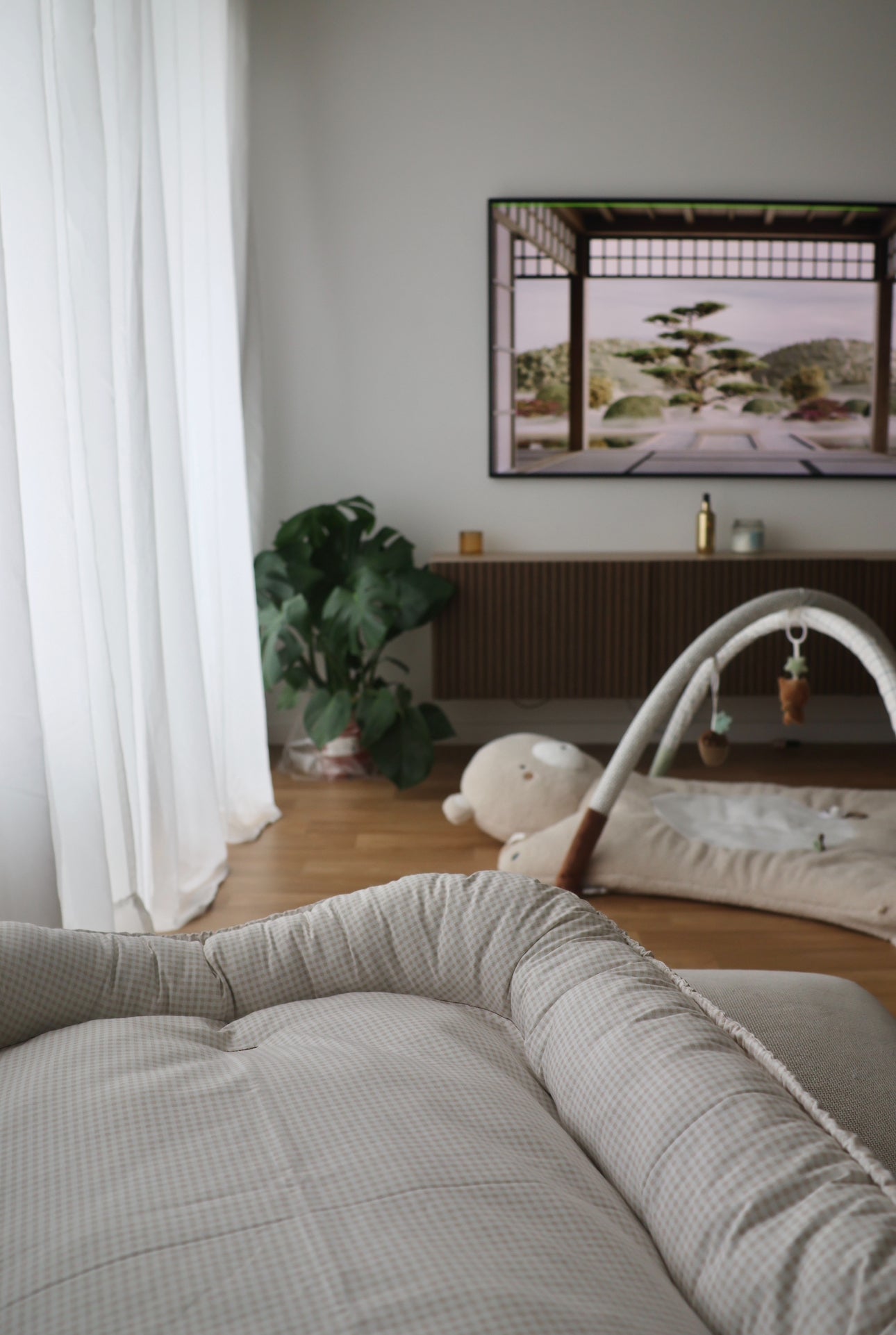 Cocon Vichy Beige - Précommande