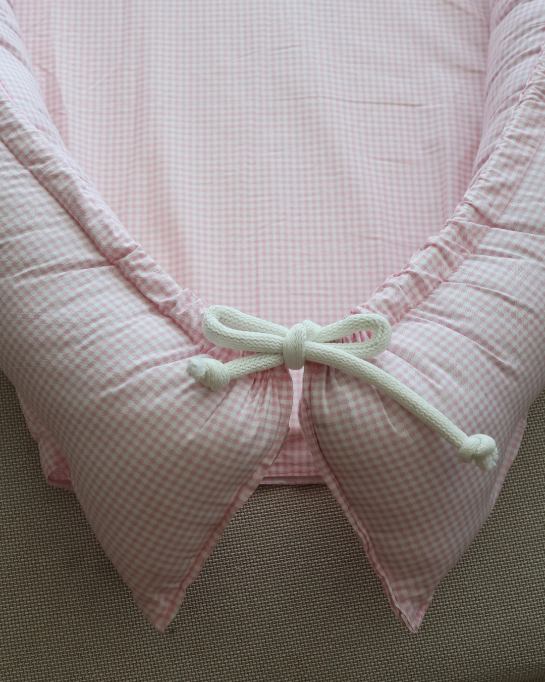Cocon XL - Vichy Rose & Cadeau