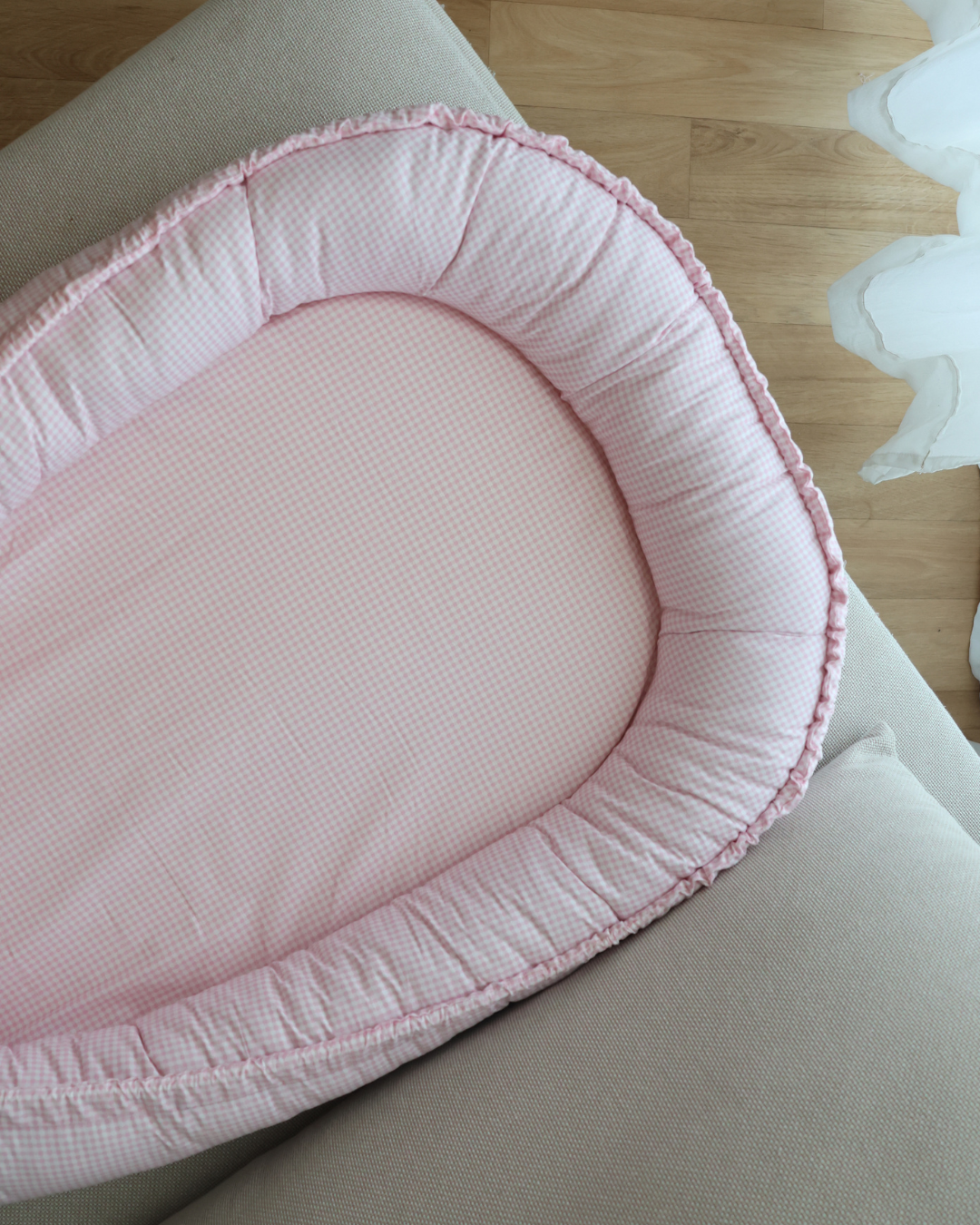 Cocon XL - Vichy Rose & Cadeau