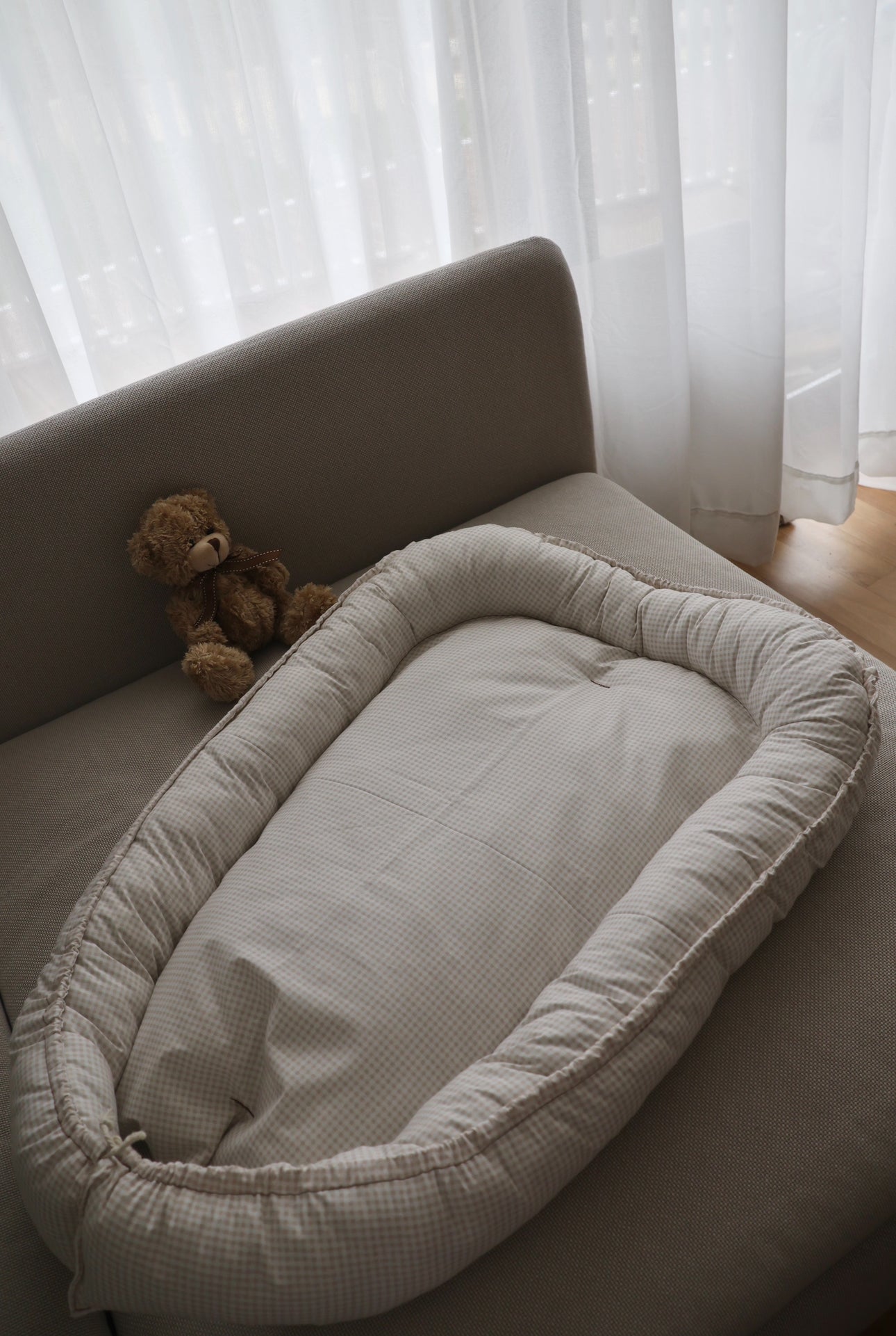 Cocon Vichy Beige - Précommande