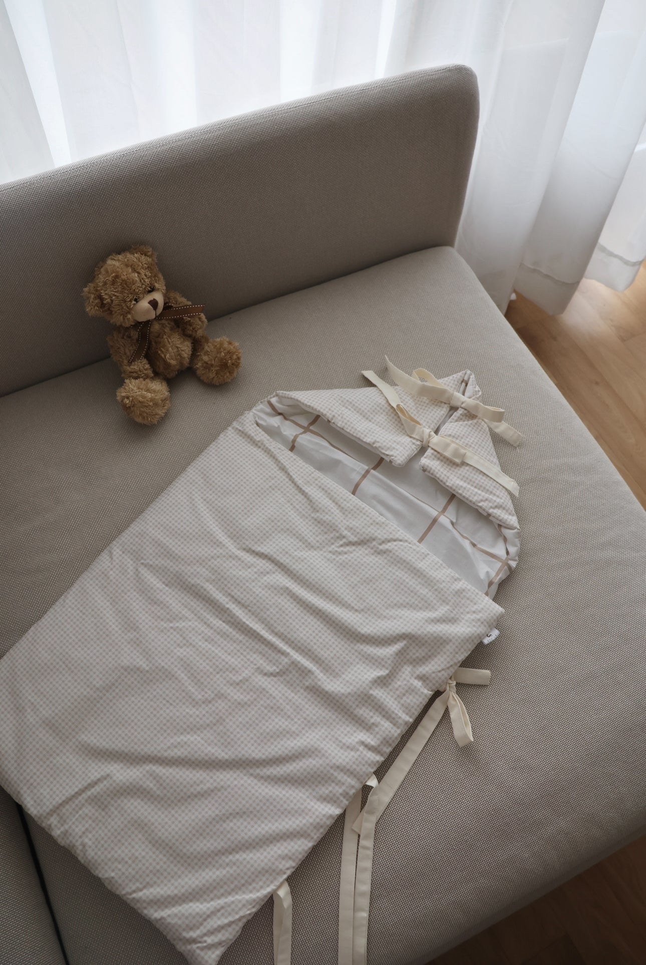 Nid d’ange Vichy Beige/Grands carreaux - Mi-saison